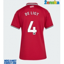 Manchester United Matthijs de Ligt #4 Domaci Dres za Ženska 2026-27 Kratak Rukav
